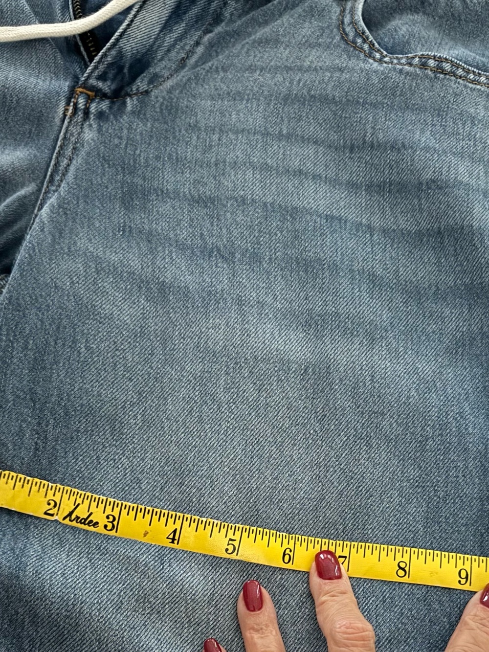 Talbots Blue Denim Drawstring Jogger Pants - Picture 6 of 8